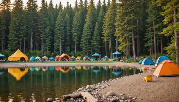 Camping au bord d'un lac avec parc aquatique : les meilleures adresses