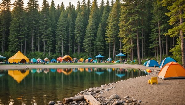 Camping au bord d'un lac avec parc aquatique : les meilleures adresses